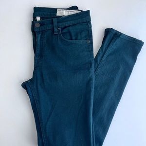Rag & Bone Mid-Rise Jeans in Forest Green Size 28